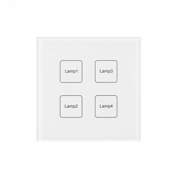 Панель сенсорная White BUS IARL IP20 пластик 3 года DALI-901-11-ADDR-DIM-DT6-IN INTELLIGENT