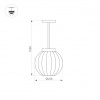 Светильник светодиодный LGD-PEARL-HANG-7W Warm3000 (GR, 164 deg, 230V) (ARL, IP65 Металл, 3 года)