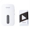 Звонок электронный 220В радиус действия 150 м, черный с белым  UDB-095W-R1T1-38S-BL/WH