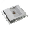 Розетка компьютерная 1-местная RJ-45 (механизм), серия Катрин, серебро