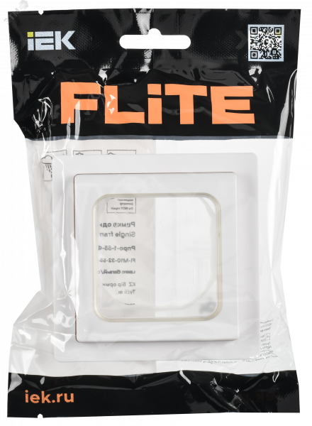 FLITE Рамка 1-местная IP55 Рпро-1-55-ФлБ белый IEK