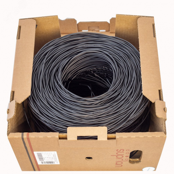 Витая пара U/UTP кат 5e 2x2xAWG24 Standart Cu PE OUT 500м