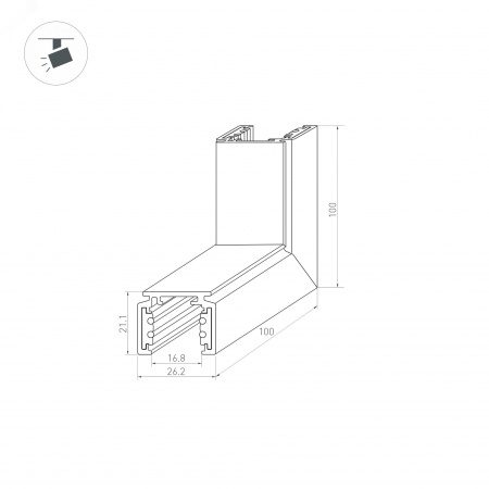 Светильник MAG-VIBE-SPOT-R55-18W Day4000-MIX (WH, 24 deg, 48V, TUYA Zigbee) (IP20 Металл, 5 лет)