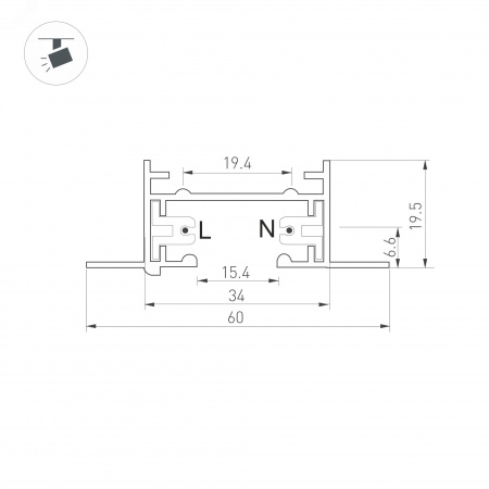Светильник MAG-VIBE-SPOT-R55-18W Day4000-MIX (WH, 24 deg, 48V, TUYA Zigbee) (IP20 Металл, 5 лет)