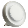 Ночник светодиодный 0.5w LED с датчиком освещенности круг белый