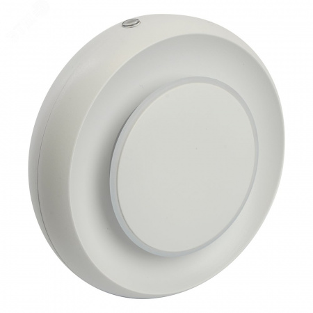 Ночник светодиодный 0.5w LED с датчиком освещенности круг белый