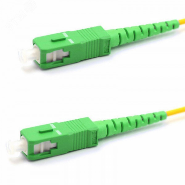 Патч-корд оптический соединительный SM 9/125 OS2 SC/APC-SC/APC S LSZH 2м,