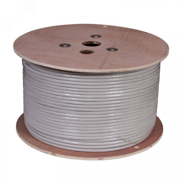 Витая пара U/FTP CAT 6A 4х2х0.57мм LSZH нг(А)-HF 23AWG IN серый PRO