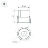 Светильник MAG-VIBE-FLAT-L293-12W Day4000-MIX (WH, 100 deg, 48V, TUYA Zigbee) (IP20 Металл, 5 лет)