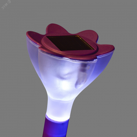 Светильник светодиодный садовый USL-C-417/PT305 на солнечной батарее Purple crocus Classic