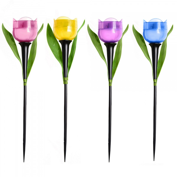 Светильник светодиодный садовый на солнечной батарее СОЛАР USL-C-651/PT305 TULIP SET 24