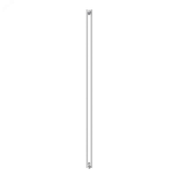Радиатор стальной трубчатый двухрядный 1800/72/10 нижнее подключение коллектор круглого сечения белый