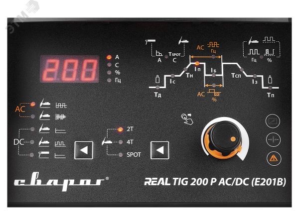 Инвертор сварочный TIG 200 P AC/DC ''REAL'' (E201B) НАКС РФ