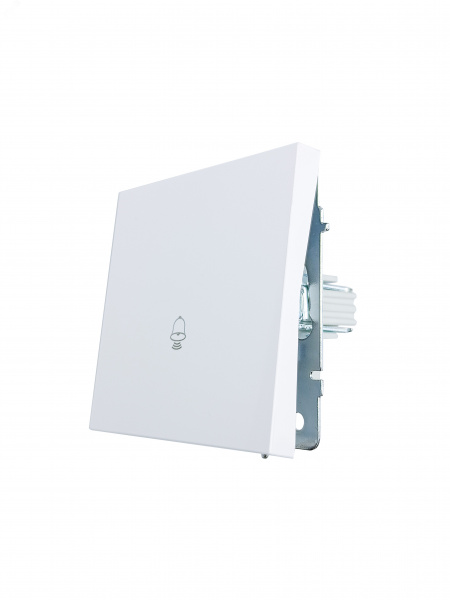 ZIMA Кнопка звонка, 10 А, механизм, белый Lezard 704-0288-103QC