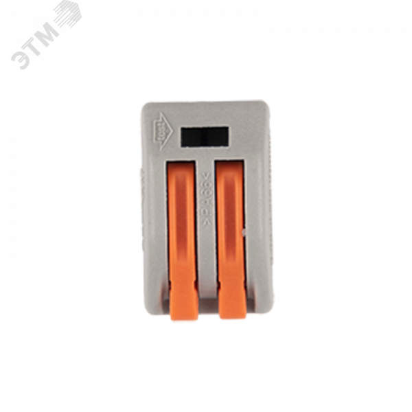 Клеммы монтажные многоразовые PTC-2P 222-412 450V 32A 0,08-2,5(4.0)mm2 , 2 отверстия, серые 10 шт.