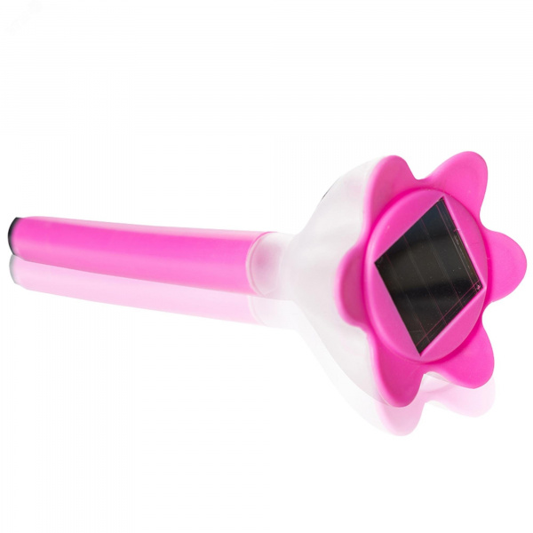 Светильник светодиодный садовый USL-C-420/PT305 PINK CROCUS на солнечной батарее, белый свет. 1хLR Ni-Mh аккумулятор в/к. IP44