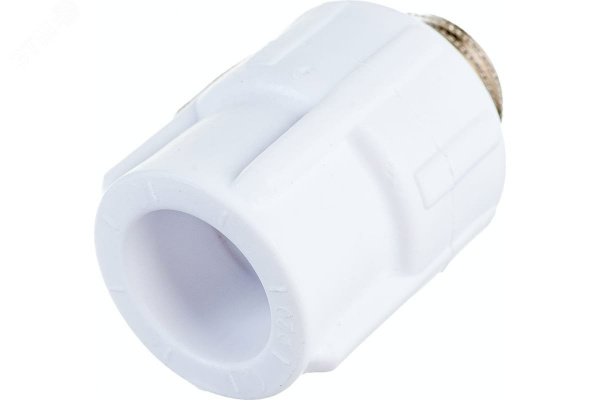 Муфта комбинированная 32x1' НР, полипропиленовая PPR белая
