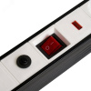 Фильтр сетевой 4-местный с/з 3x1 мм2 5 м 250 В 16 А белый HM22-41-05