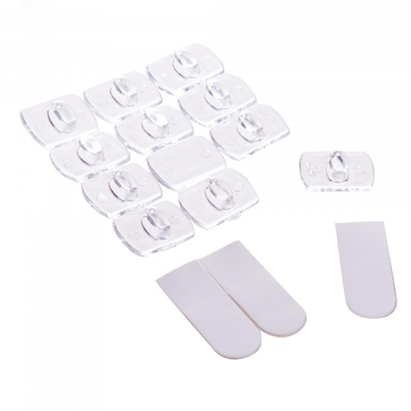 Крючки для монтажа гирлянд Набор из 20 шт Прозрачные UCC-Y11 CLEAR 020 POLYBAG ТМ
