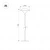 Светильник KT-MUCENA-BOLL-B-H450-2W Warm3000 (WH, 100 deg, 24V) (ARL, IP65 Металл, 3 года)