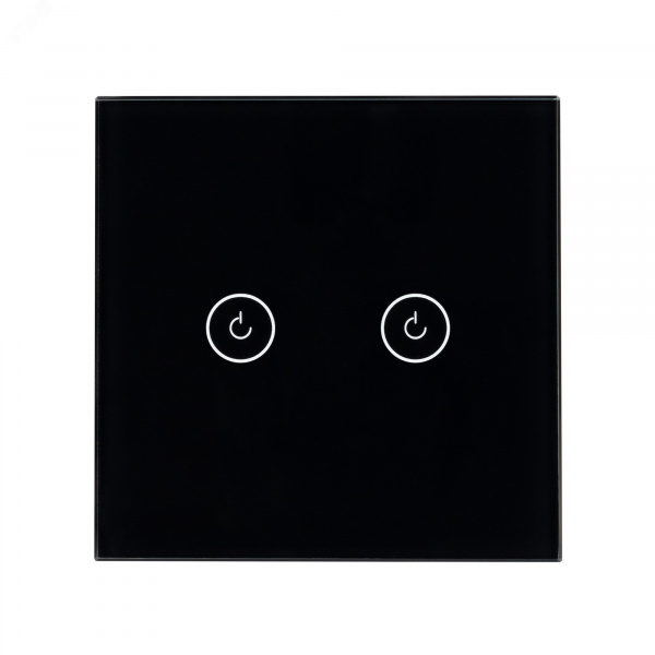 Выключатель сенсорный SWT-OMALI-S02-ZB-BK 250V, 10A, Zigbee Стекло