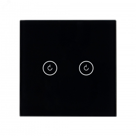 Выключатель сенсорный SWT-OMALI-S02-ZB-BK 250V, 10A, Zigbee Стекло