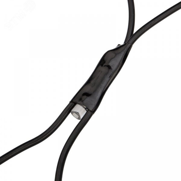 Гирлянда Сеть 1х1,5 м, черный ПВХ, 160 LED белый