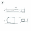 Светильник светодиодный OXOR-TURI-494х177-60W Warm3000 (GR, 144x75 deg, 230 В) IP66 (ARL)