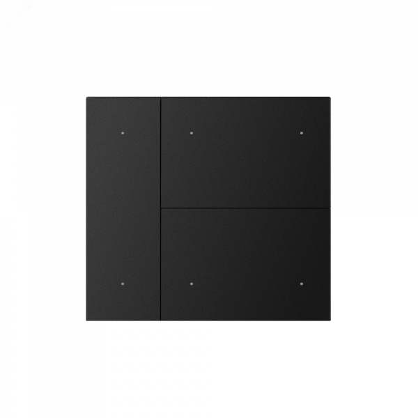 Накладка панели INTELLIGENT ARLIGHT KNX-23-3G-SUF Black (Backlightless) (IARL, IP20 металл, 2 года)