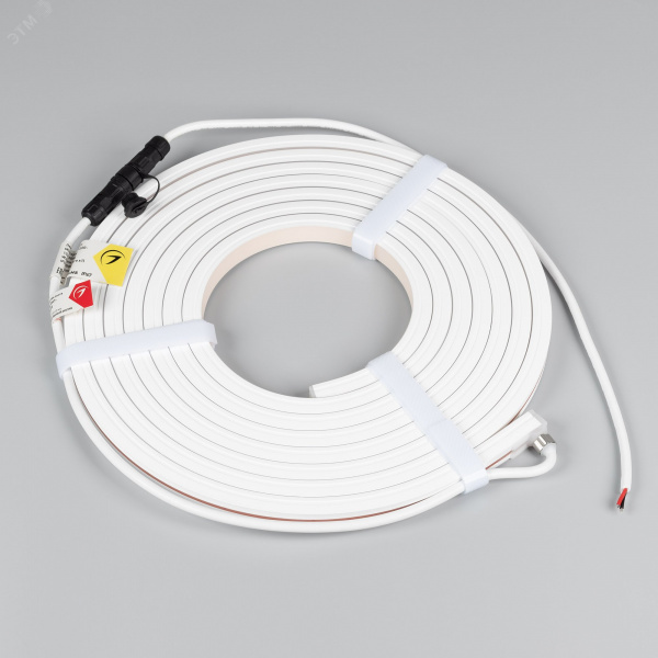 Лента светодиодная герметичная MOONLIGHT-TOP-X320-13x12mm 24V White6500 (5 W/m, IP67, sauna, 5m, wire x1) (ARL, Вывод вниз, 3 года)