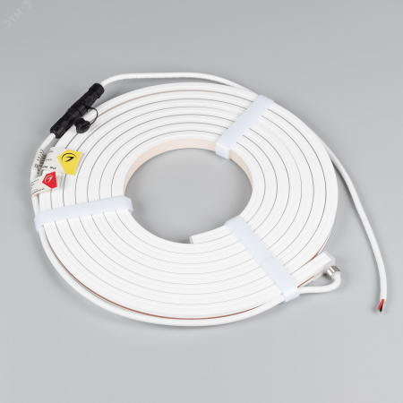 Лента светодиодная герметичная MOONLIGHT-TOP-X320-13x12mm 24V White6500 (5 W/m, IP67, sauna, 5m, wire x1) (ARL, Вывод вниз, 3 года)