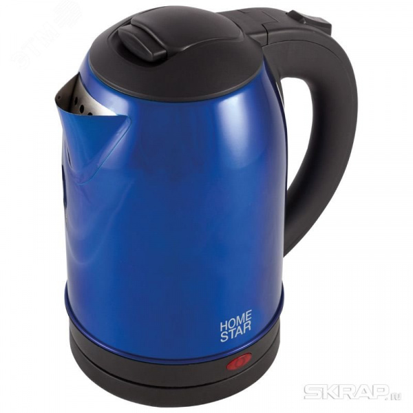 Чайник стальной HS-1009 blue на 1.8 л, цвет синий