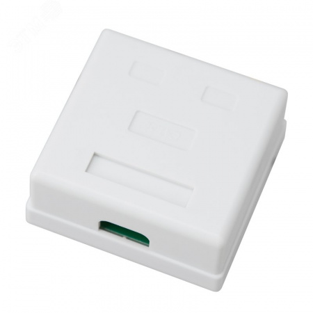Розетка комбинированная внешняя. RJ-45(8P-8C) + RJ-11(6P-4C). UTP неэкраниров,