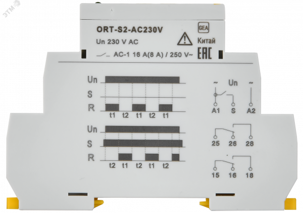 Реле циклическое ORT. 2 конт. 230 В AС