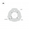 Светильник LGD-SWAMP-BOLL-H500-7W Warm3000 (GR, 93 deg, 230 В) (ARL, IP65 Металл, 3 года)