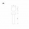 Светильник LGD-SWAMP-BOLL-H500-7W Warm3000 (GR, 93 deg, 230 В) (ARL, IP65 Металл, 3 года)