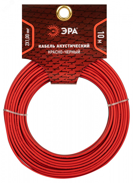 Акустический кабель 2х1,00 мм2 красно-черный, 10м A-100-RB-10