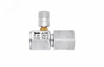 клапан запорный кнопочный аг-м 1/2'- м12х1,5 внутр.-внутр. нормально закрытый с накидной гайкой