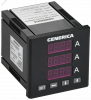 Амперметр цифровой щитовой трехфазный 72х72 мм LED GENERICA