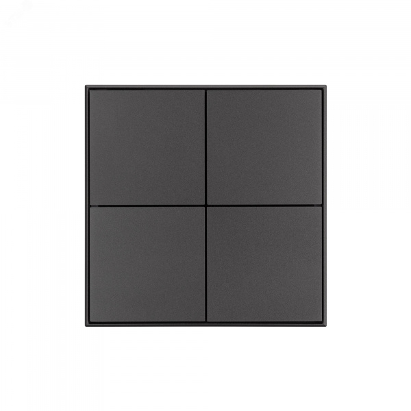 INTELLIGENT ARLIGHT Кнопочная панель KNX-304-23-IN Black (BUS, Frame) (IARL, IP20 Металл, 2 года)