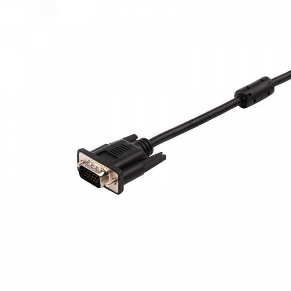 Кабель VGA - VGA с ферритами, 1.8 м., черный