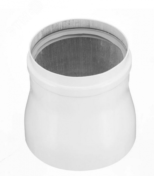 Переходник с d 60/100 мм на d 80 мм с хомутом