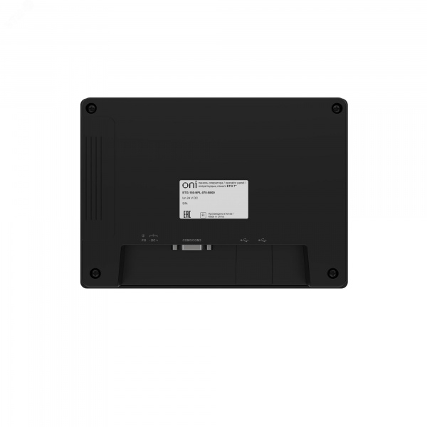 Панель оператора базовая 7' резистивный экран, черная. Корпус: пластик, 1хRS485/232/422, 1хRS232, 2хUSB, 24В DC