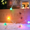 Гирлянда светодиодная мини-лампочки 1.5 м, 10 LED, прозрачный ПВХ, свечение мультиколор, 2 х АА батарейки не в комплекте