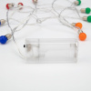 Гирлянда светодиодная мини-лампочки 1.5 м, 10 LED, прозрачный ПВХ, свечение мультиколор, 2 х АА батарейки не в комплекте