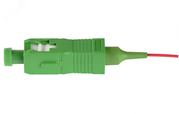 Пигтейл ШОС-S7/0.9мм-SC/APC-p/t -1.0м (G657)