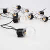 Гирлянда-лофт светодиодная 5 м, черный ПВХ, 20 LED, теплое белое свечение