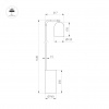 Светильник SP-MASON-FLOOR-R143-6W Warm3200-MIX SG, 120 deg, 230V, IP20, мрамор, 5 лет
