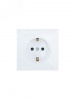 ZIMA Розетка с защитой от детей, 16 А, механизм, белая Lezard 704-0288-124BQC