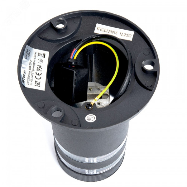 Светильник НТУ-60w столб Е27 IP54 черный